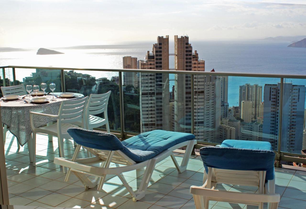 Skyline 26 Stunning Sea Views From A 2-Bedroom Apartment On The 26Th Floor Benidorm Eksteriør bilde