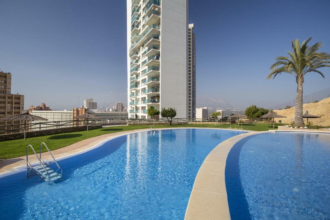 Skyline 26 Stunning Sea Views From A 2-Bedroom Apartment On The 26Th Floor Benidorm Eksteriør bilde
